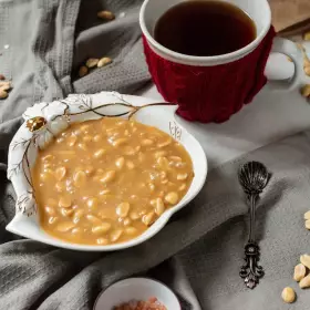 Домашняя карамель с арахисом