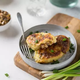 Картофельные зразы с грибами