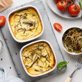 Омлет в духовке с морской капустой