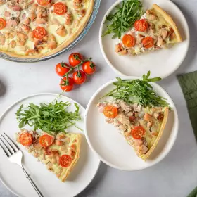 Киш с курицей