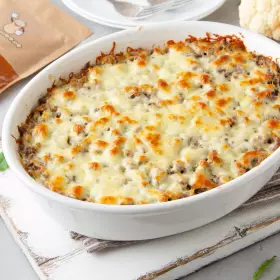 Запеканка с мясом и овощами
