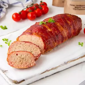 Хлеб из индейки в беконе