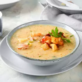 Картофельный суп с беконом
