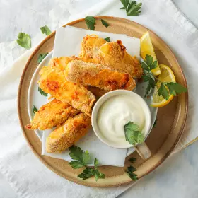 Наггетсы со сметанным соусом