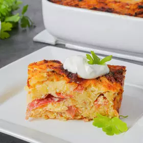 Картофельная запеканка «Кугелис»