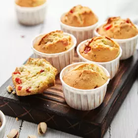 Кексы с цукатами и орехами