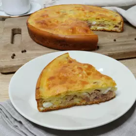 ПП пирог заливной с тунцом