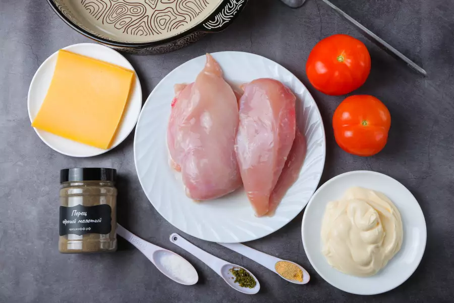 Ингредиенты для рецепта куриные отбивные в духовке