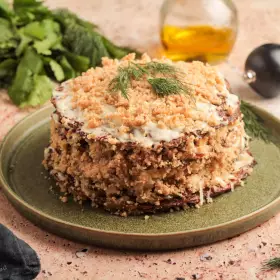 Вегетарианский закусочный торт