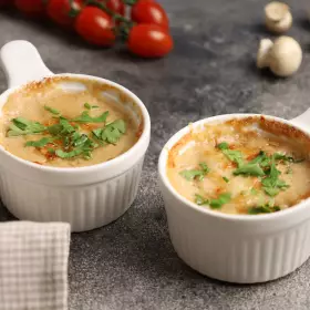 Жульен с грибами и сметаной