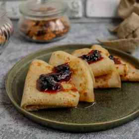 Блины на кефире с дырочками