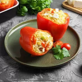 Перцы фаршированные кускусом