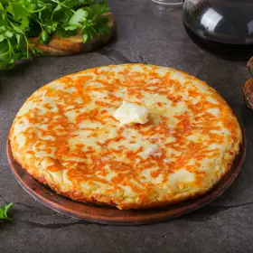 Ленивый хачапури на сковороде