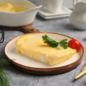 Пышный омлет с молоком в духовке