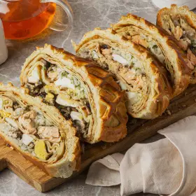 Кулебяка с рыбой