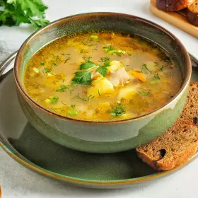 Гречневый суп с курицей