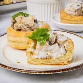 Волованы из слоёного теста