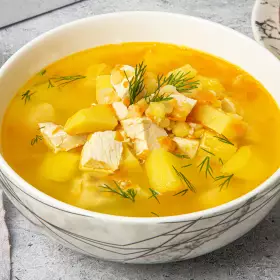 Гороховый суп с курицей