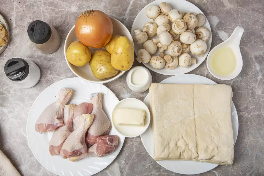 Ингредиенты для рецепта куриные ножки в тесте