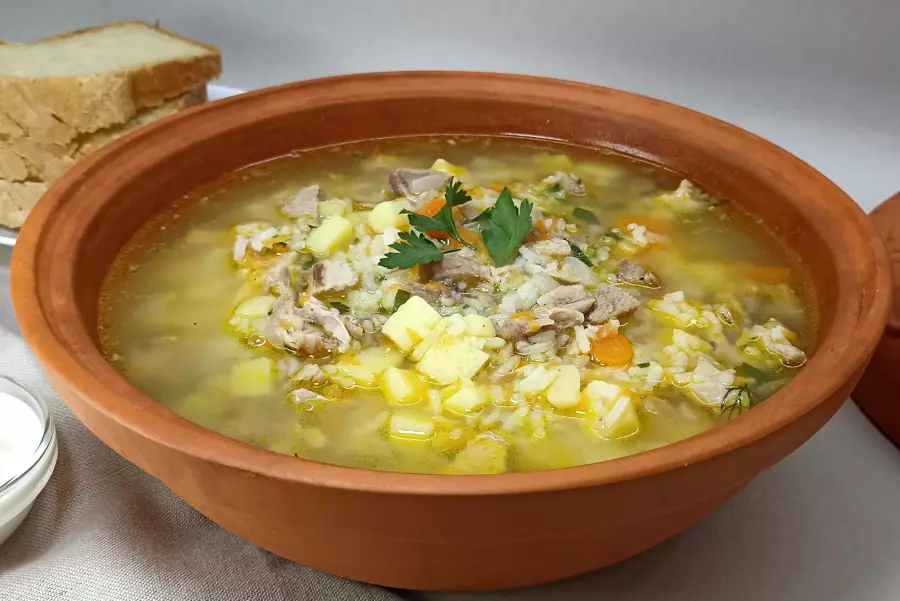 Вкусный суп из индейки