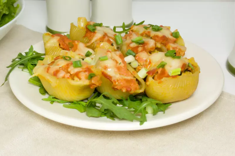 Фаршированные ракушки с фаршем