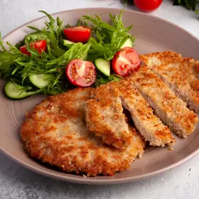 Шницель из фарша на сковороде