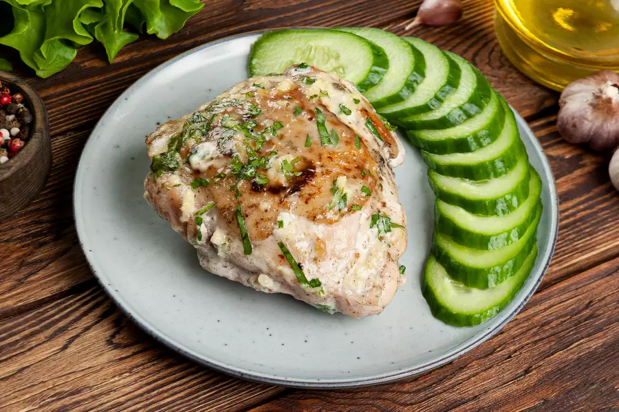 Чкмерули из курицы по-грузински