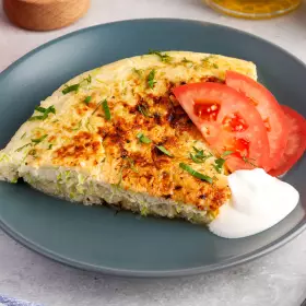 Омлет с кабачком