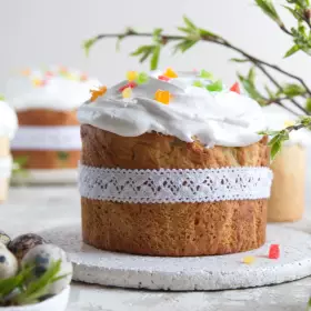 Пасхальный кулич с цукатами