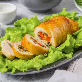 Куриные рулетики с грибами