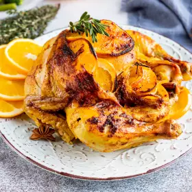 Курица с апельсинами