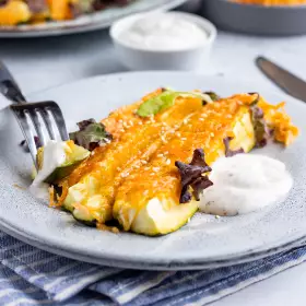 Кабачки с сыром и чесноком