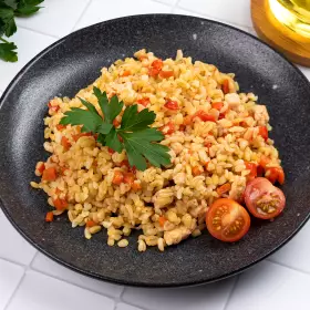 Булгур с курицей