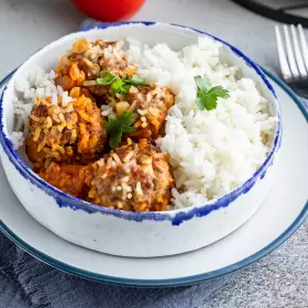 Ёжики из фарша с подливкой