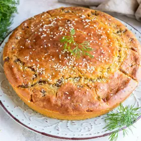 Заливной пирог с фаршем