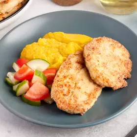 Куриные котлеты с кабачком