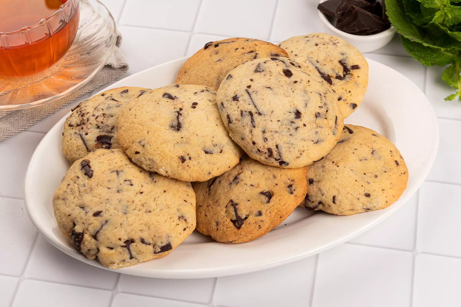 Апельсиновое печенье с розмарином и шоколадной прослойкой