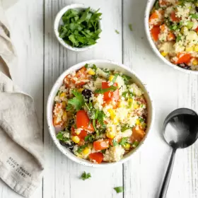 Тёплый салат с кускусом