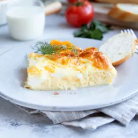 Запеканка из яиц в духовке