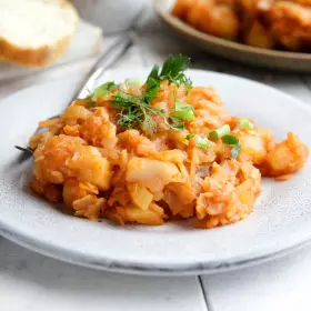 Тушёная капуста с картошкой
