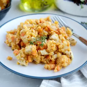 Чечевица с курицей