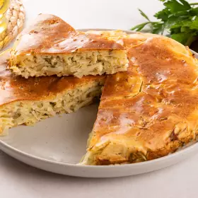 Пирог с капустой на сметане