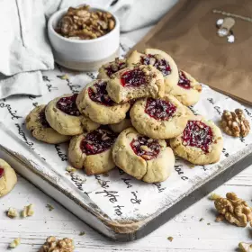 Печенье Курабье с грецким орехом