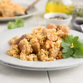 Пшённая каша с мясом