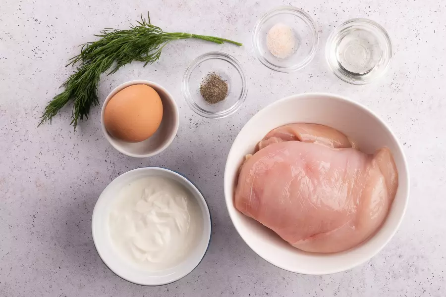 Ингредиенты для рецепта куриное суфле в духовке