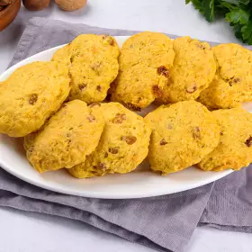 Морковное печенье с изюмом