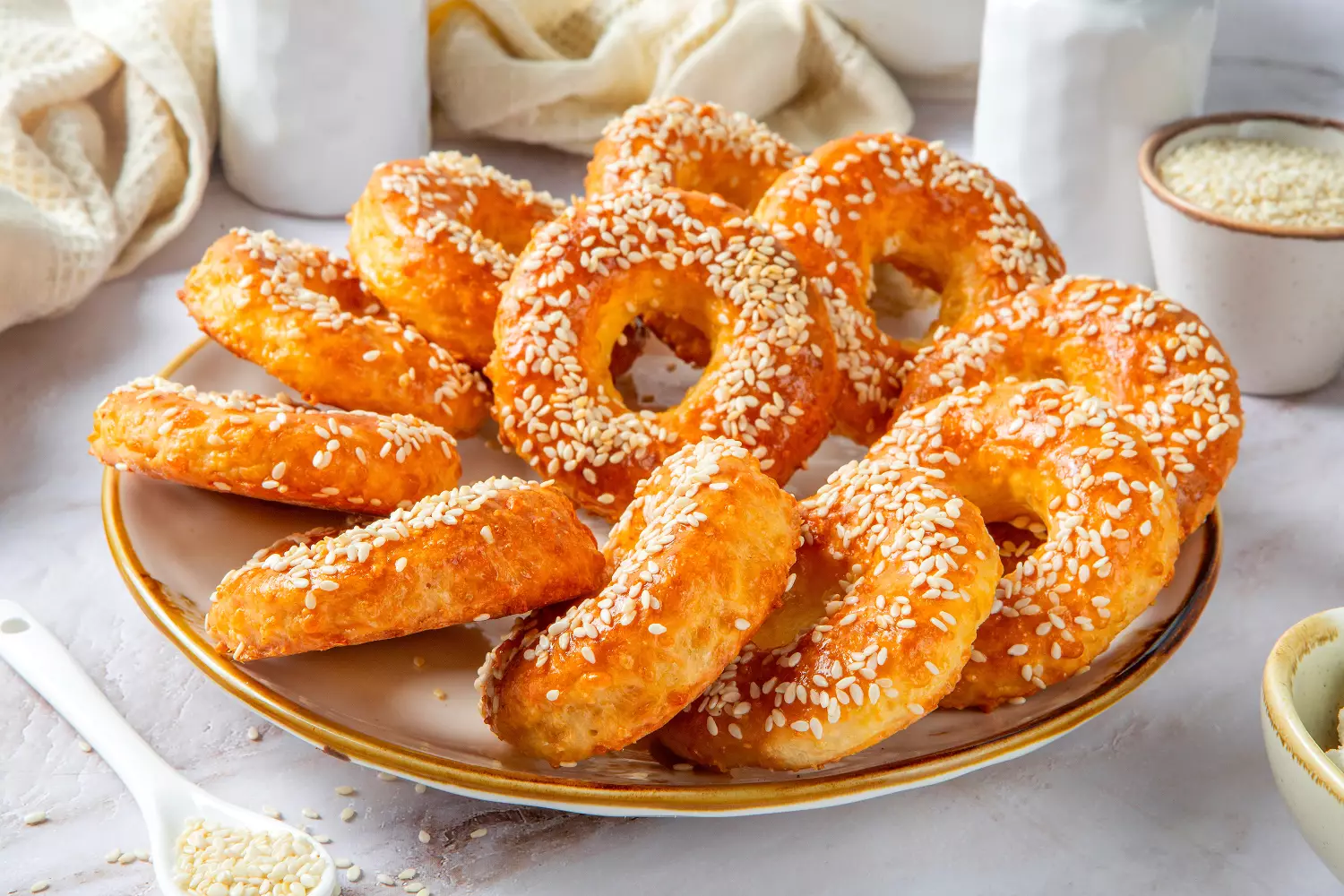 Творожные колечки с клюквой