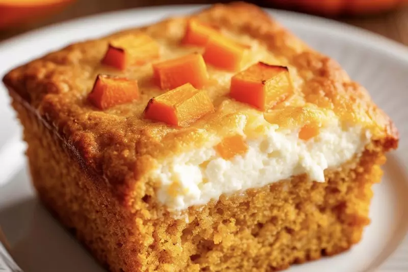 Кекс ПП из отрубей с творогом и тыквой