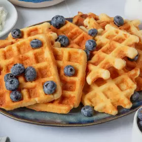 Творожные вафли в вафельнице