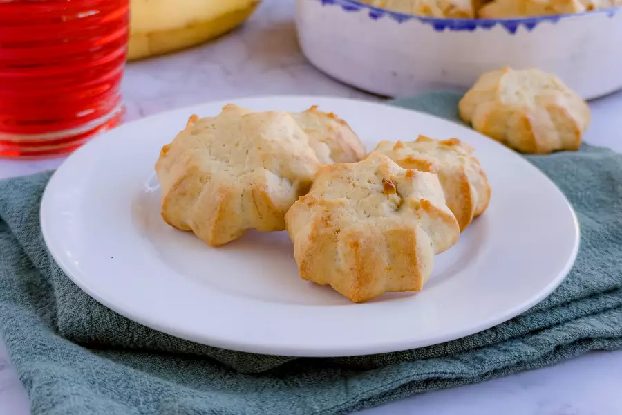 Готовое блюдо банановое печенье в духовке